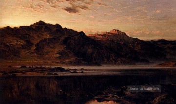  landschaft - Wenn der West mit Abend glüht Landschaft Benjamin Williams Leader Fluss
